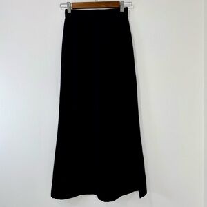 Mugler Black Maxi Skirt